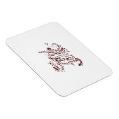 Orangy Red decorative Design Magneet (Rechterzijde)