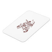 Orangy Red decorative Design Magneet (Linkerzijde)