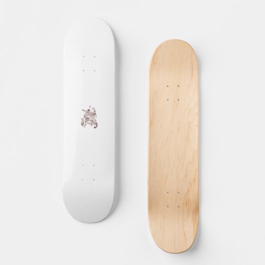 Orangy Red decorative Design Persoonlijk Skateboard (Voorkant)