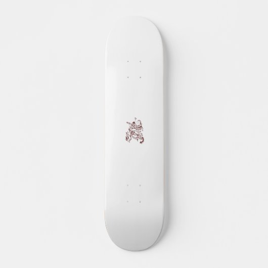 Orangy Red decorative Design Persoonlijk Skateboard (Voorkant)