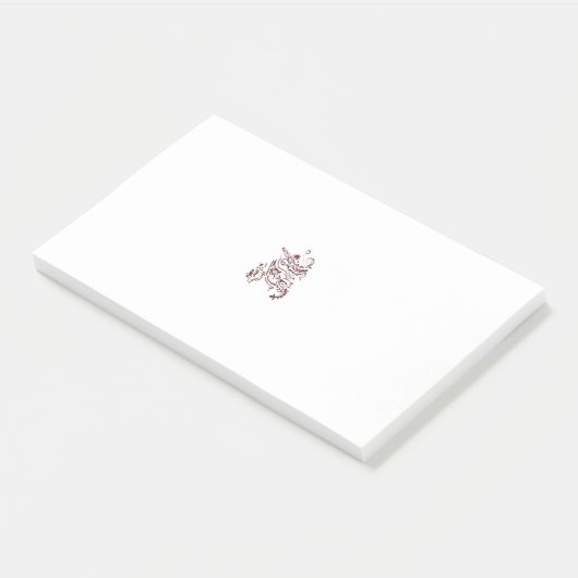 Orangy Red decorative Design Post-it® Notes (Schuin)