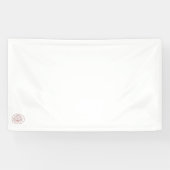 Orangy Red decorative Design Vinyl Banner (Horizontaal)