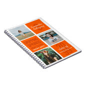 Oranje 3-Photo Fun Boxes Klasjaar Notitieboek (Rechterzijde)