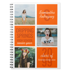 Oranje 3-Photo Fun Boxes Klasjaar Notitieboek