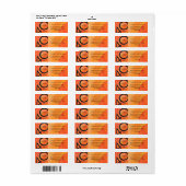 Oranje 40 decennium van de geboorte etiket (Full Sheet)