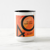 Oranje 40 decennium van de geboorte mok (Midden)