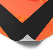 Oranje 40 decennium van de geboorte poster (Hoek)