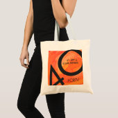 Oranje 40 decennium van de geboorte tote bag (Voorkant (product))