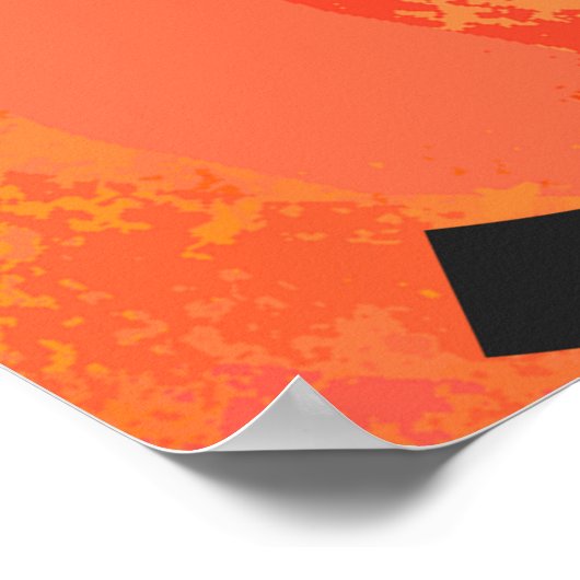 Oranje 50 decennium van de geboorte poster (Hoek)