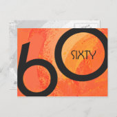Oranje 60 decennium van de geboorte briefkaart (Voorkant / Achterkant)