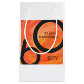 Oranje 60 decennium van de geboorte klein cadeauzakje (Voorkant)