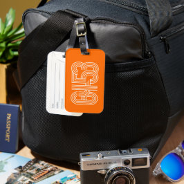 Oranje 6453 bagtag bagagelabel