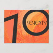 Oranje 70 decennium van de geboorte briefkaart (Voorkant)