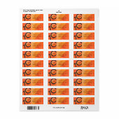 Oranje 70 decennium van de geboorte etiket (Full Sheet)