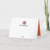 Oranje 70 decennium van de geboorte kaart (Achterkant)