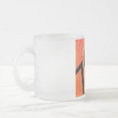 Oranje 70 decennium van de geboorte matglas koffiemok (Links)