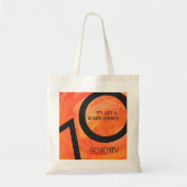Oranje 70 decennium van de geboorte tote bag (Voorkant)