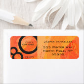 Oranje 80 decennium van de geboorte etiket (Insitu)