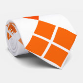 Oranje Aangepast Stropdas Argyle (Opgerold)