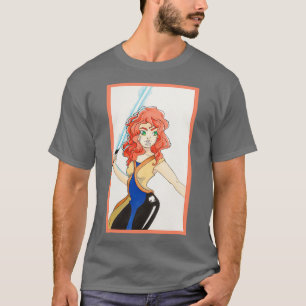 Oranje aansteker t-shirt