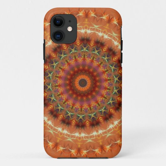 Oranje Aarde Mandala iPhone 5 CaseMate Hoesje (Achterkant)