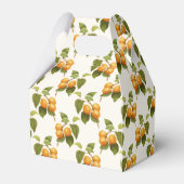  Oranje Abrikozen Waterverf Patroon Bedankdoosjes (Achterkant)