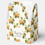  Oranje Abrikozen Waterverf Patroon Bedankdoosjes (Geopend)