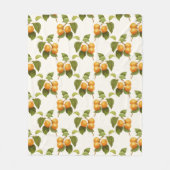  Oranje Abrikozen Waterverf Patroon Fleece Deken (Voorkant)