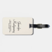 Oranje Abrikozen Waterverf Tekening Bagagelabel (Achterkant horizontaal)