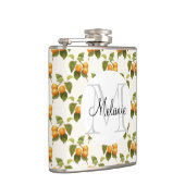  Oranje Abrikozen Waterverf Tekening Heupfles (Rechts)