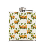  Oranje Abrikozen Waterverf Tekening Heupfles (Achterkant)