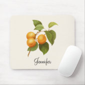  Oranje Abrikozen Waterverf Tekening Muismat (Met muis)