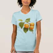Oranje Abrikozen Waterverf Tekening T-shirt (Voorkant)
