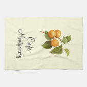  Oranje Abrikozen Waterverf Tekening Theedoek (Horizontaal)