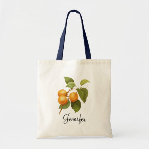 Oranje Abrikozen Waterverf Tekening Tote Bag