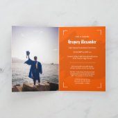 Oranje Abstract Afstuderen van de Borstelfoto van (Binnen)