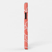 Oranje abstract bloempatroon Case-Mate iPhone case (Achterkant/rechts)
