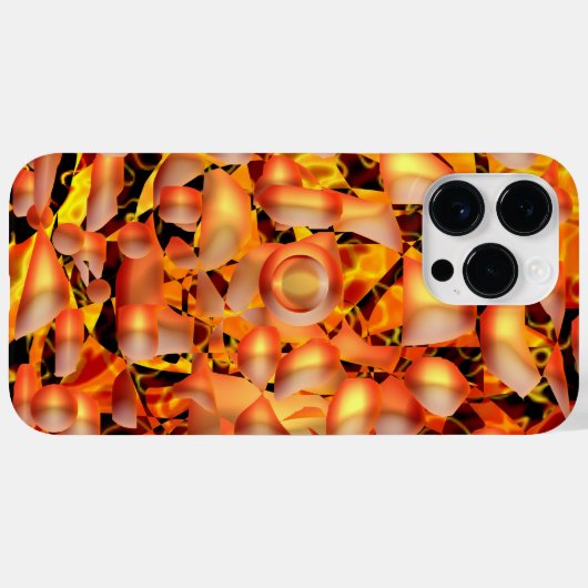 Oranje Abstract Case-Mate iPhone Case (Achterkant (horizontaal))