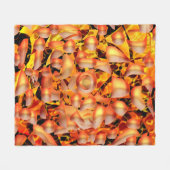 Oranje Abstract Fleece Deken (Voorkant (Horizontaal))