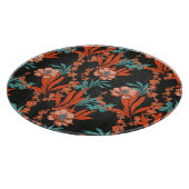 Oranje Abstract Floral Pattern Snijplank (Hoek)