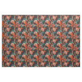 Oranje Abstract Floral Pattern Stof (Fat Quarter)