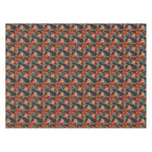 Oranje Abstract Floral Pattern Tafelkleed (Voorkant (Horizontaal))