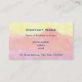 Oranje Abstract gebergte — Vulkaanlandschap Visitekaartje (Achterkant)