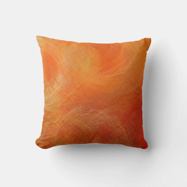 Oranje Abstract kunstschilder 15 Kussen (Voorkant)