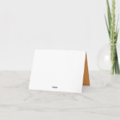 Oranje Abstract landschap Minimaal Grateful v2.1 Feestdagen Kaart (Achterkant)