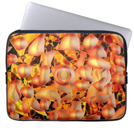 Oranje Abstract Laptop Sleeve