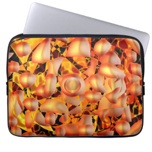 Oranje Abstract Laptop Sleeve