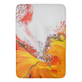 Oranje Abstract minimalistisch Badmat (Voorkant Verticaal)