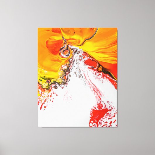 Oranje Abstract minimalistisch Canvas Afdruk (Voorkant)
