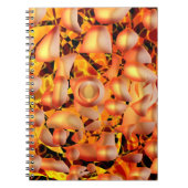 Oranje Abstract Notitieboek (Voorkant)